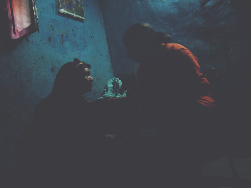 Tucked underground out of the sweltering midday heat, a young servant visits with an elderly Coptic woman unable to make the steep climb to the local church service. Leaning intently forward, she listens as a portion of scripture is read aloud in Arabic. A silently suffering woman we later came to see received us with pent up sorrows and sometimes weeping gratitude. Fellowship, hymns and the spoken Word of God seemed to be her true sustenance and hope.